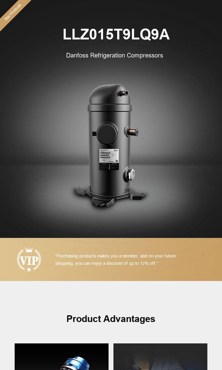 Danfoss Compressor LLZ015T9LQ9A, technical parameters pdf, structure diagram